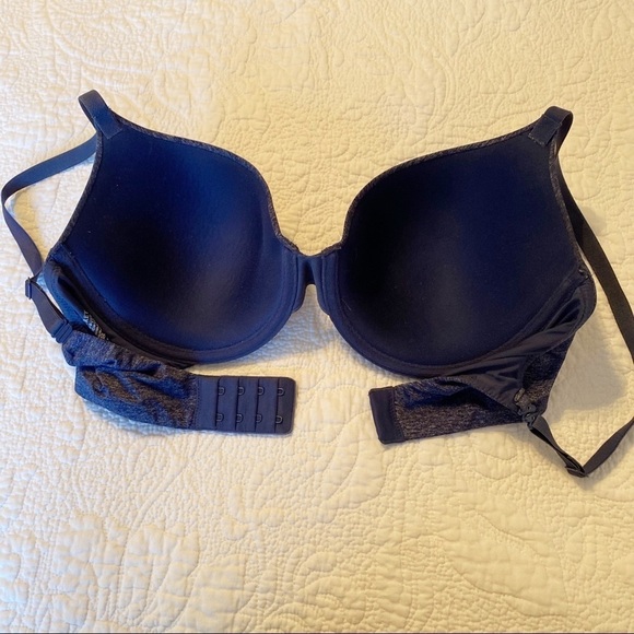 Victoria’s Secret Convertible Uplift Semi Demi Heathered Blue Bra - 32DD - Picture 7 of 11